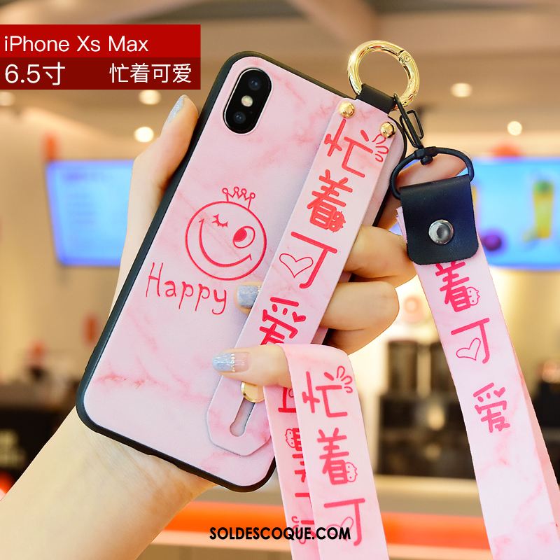 Coque iPhone Xs Max Incassable Étui Téléphone Portable Floral Silicone Housse En Vente