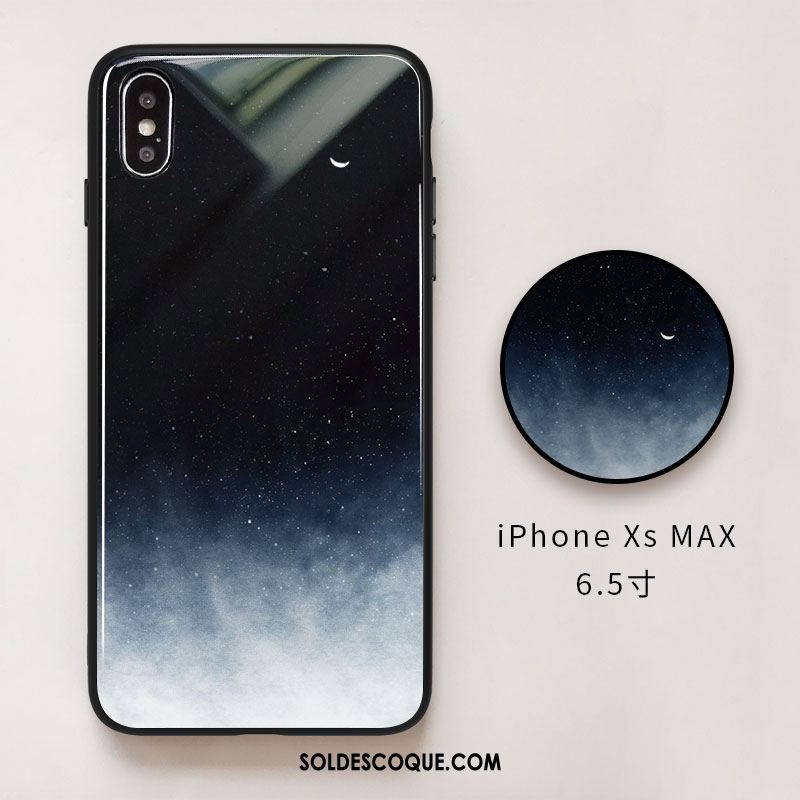 Coque iPhone Xs Max Net Rouge Clair Ciel Étoilé Incassable Téléphone Portable France