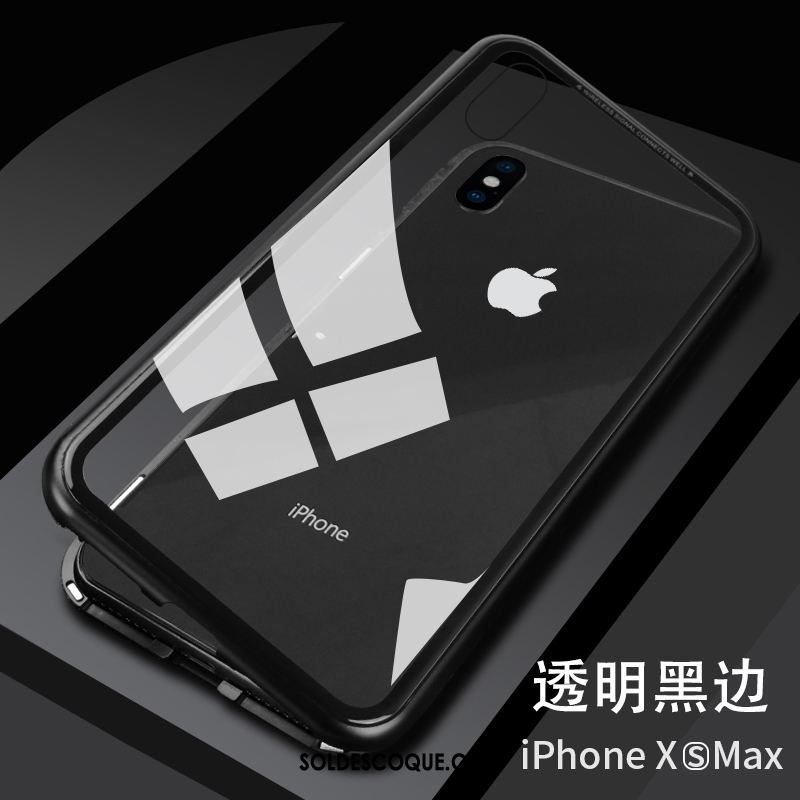 Coque iPhone Xs Max Nouveau Téléphone Portable Magnétisme Étui Tout Compris Housse Soldes