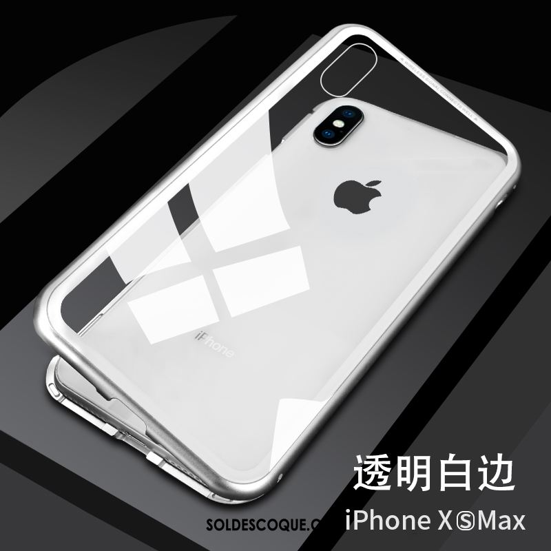 Coque iPhone Xs Max Nouveau Téléphone Portable Magnétisme Étui Tout Compris Housse Soldes