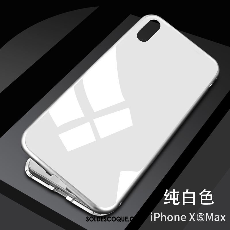 Coque iPhone Xs Max Nouveau Téléphone Portable Magnétisme Étui Tout Compris Housse Soldes