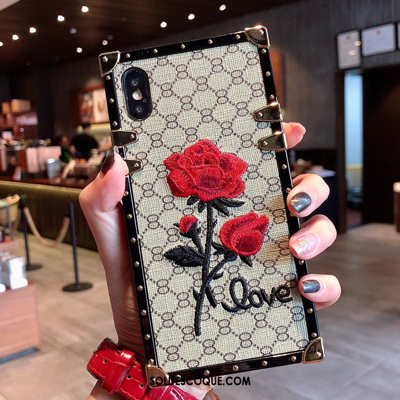 Coque iPhone Xs Max Ornements Suspendus Marque De Tendance Incassable Tout Compris Broderie Housse France