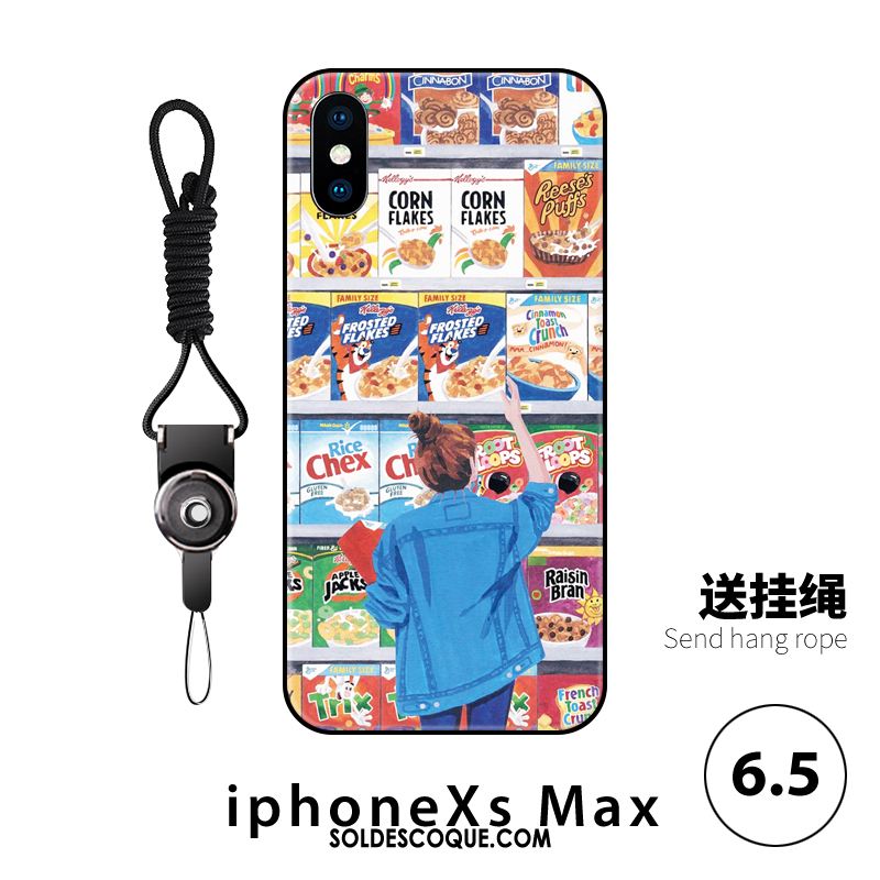 Coque iPhone Xs Max Ornements Suspendus Nouveau Protection Fluide Doux Incassable Pas Cher