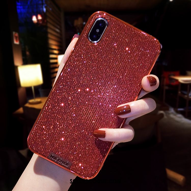 Coque iPhone Xs Max Personnalité Or Nouveau Créatif Rose Pas Cher