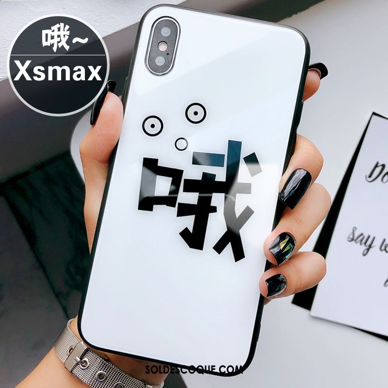 Coque iPhone Xs Max Protection Simple Créatif Téléphone Portable Nouveau Pas Cher