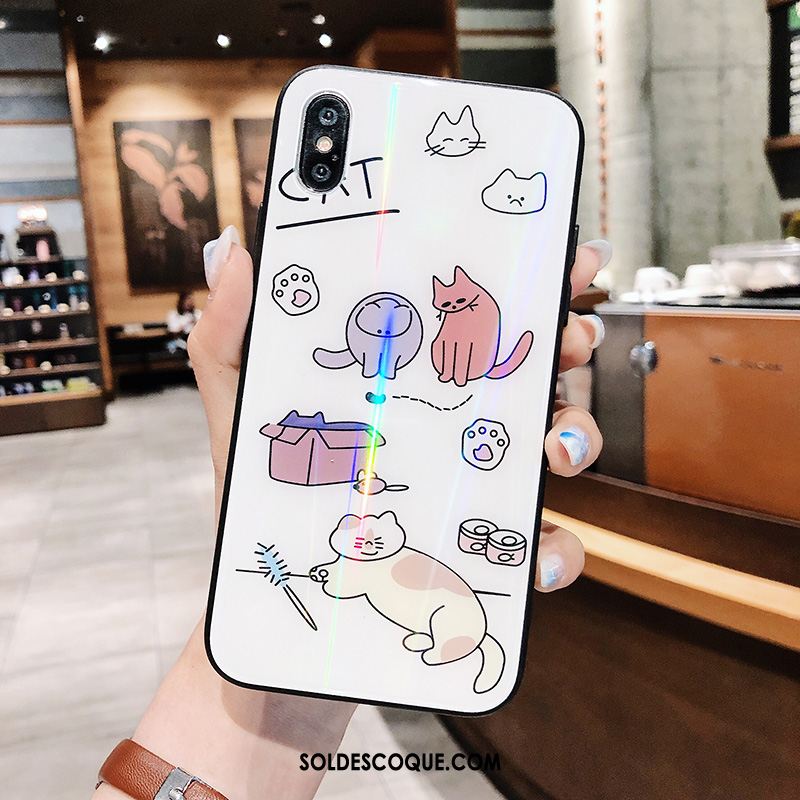 Coque iPhone Xs Max Silicone Chat Étui Protection Nouveau Soldes