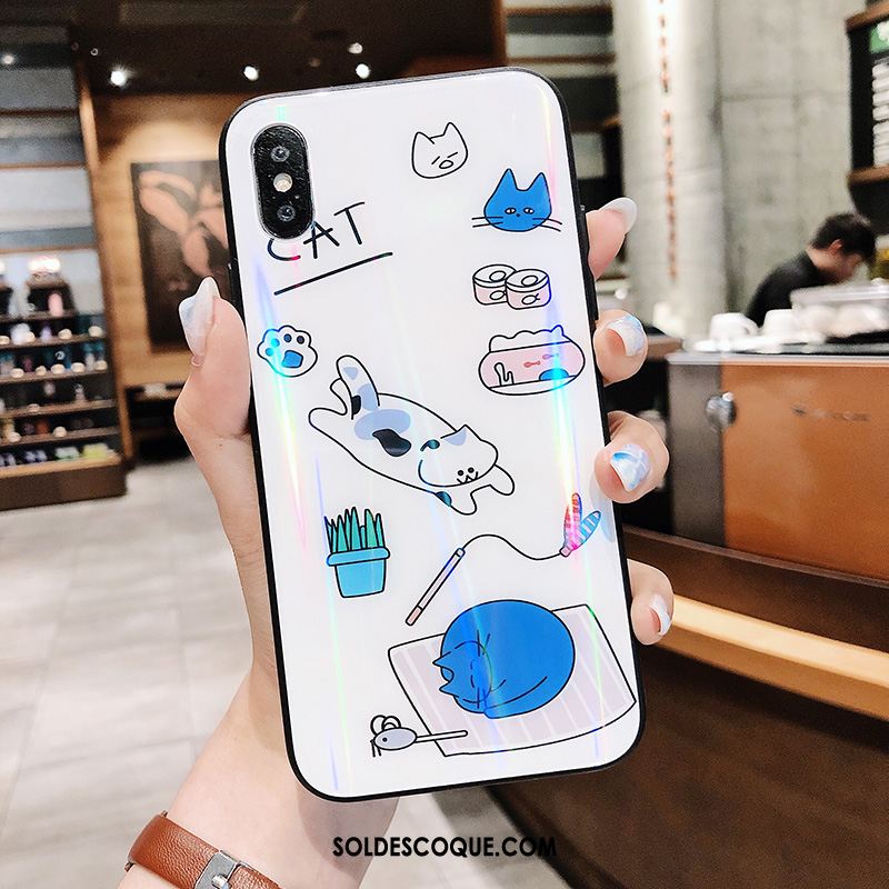 Coque iPhone Xs Max Silicone Chat Étui Protection Nouveau Soldes