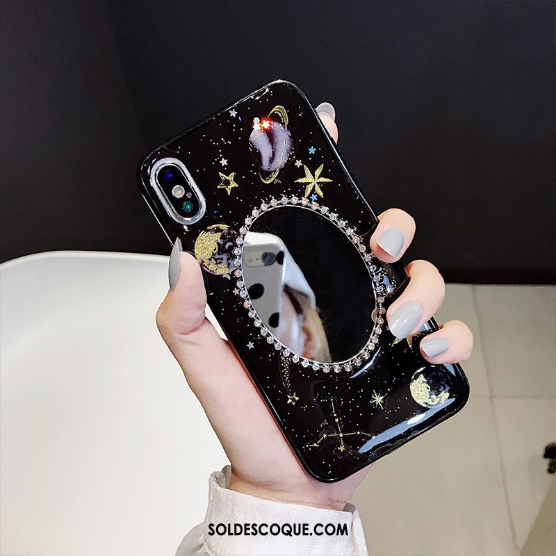 Coque iPhone Xs Max Silicone Ciel Étoilé Blanc Téléphone Portable Fluide Doux Pas Cher