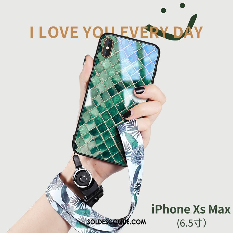 Coque iPhone Xs Max Silicone Incassable Très Mince Net Rouge Tendance Pas Cher