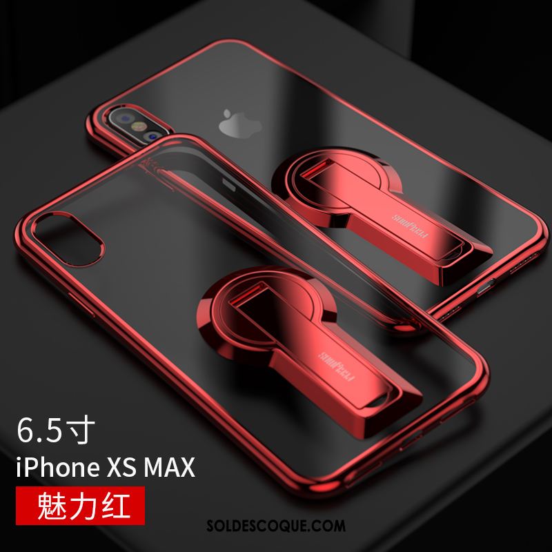 Coque iPhone Xs Max Support Créatif Personnalité Net Rouge Silicone France