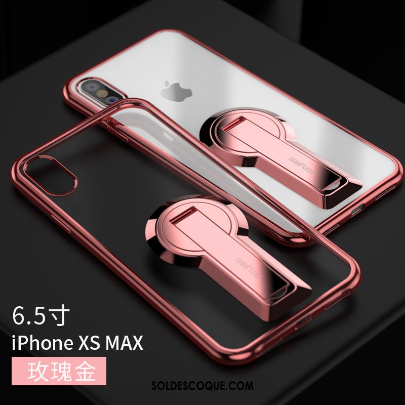 Coque iPhone Xs Max Support Créatif Personnalité Net Rouge Silicone France