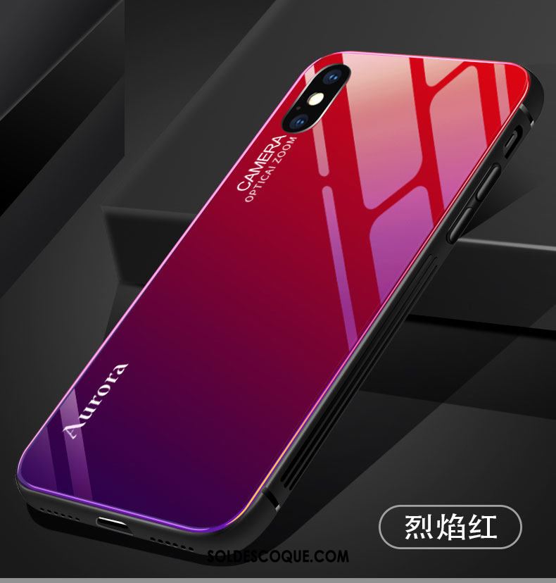 Coque iPhone Xs Max Tout Compris Amoureux Net Rouge Violet Nouveau En Vente