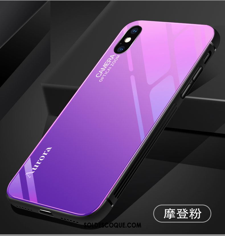 Coque iPhone Xs Max Tout Compris Amoureux Net Rouge Violet Nouveau En Vente