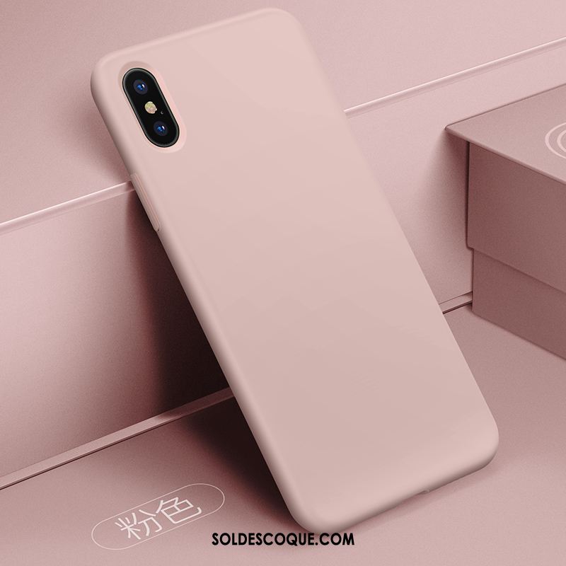 Coque iPhone Xs Max Tout Compris Velours Incassable Jaune Silicone Housse Soldes