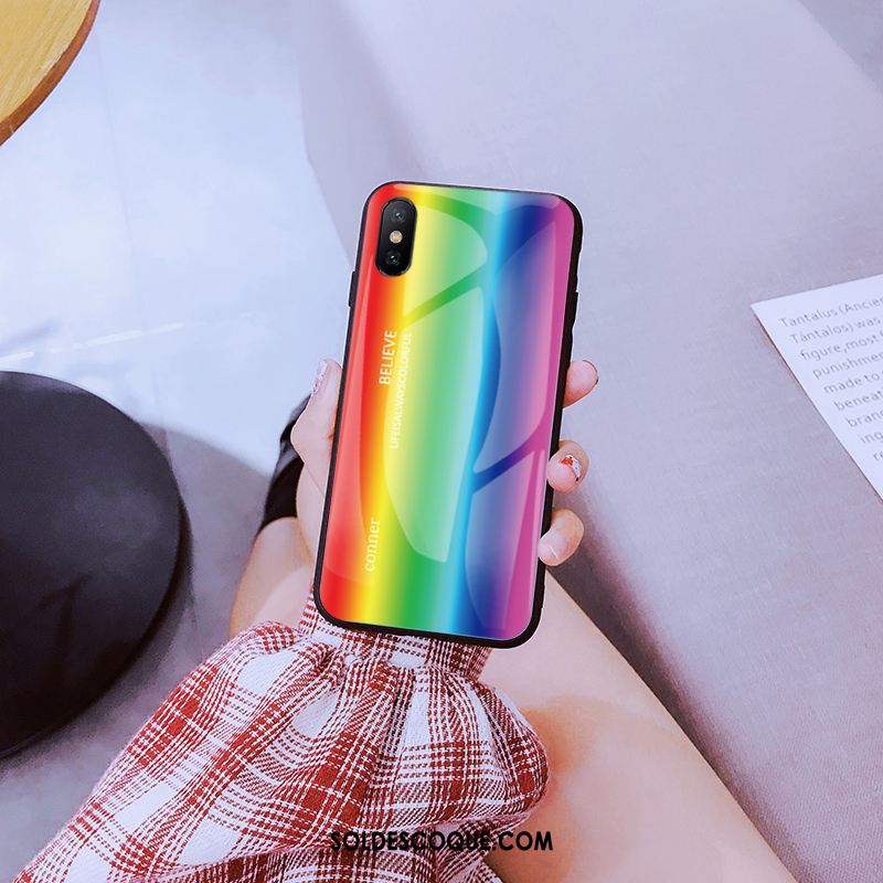 Coque iPhone Xs Max Tout Compris Verre Téléphone Portable Rouge Étui France