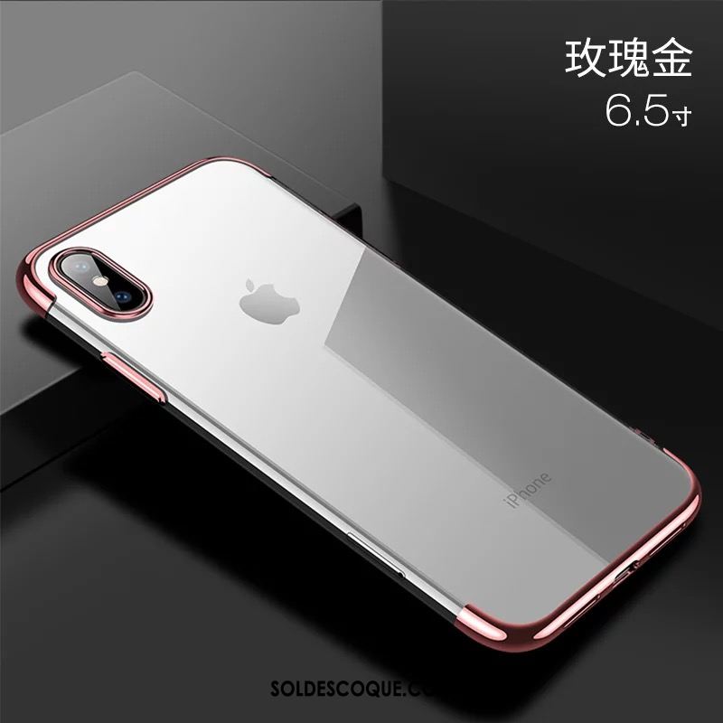 Coque iPhone Xs Max Transparent Luxe Très Mince Tout Compris Protection Pas Cher