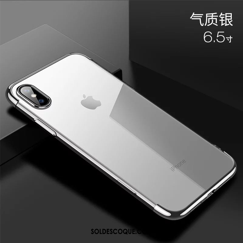 Coque iPhone Xs Max Transparent Luxe Très Mince Tout Compris Protection Pas Cher