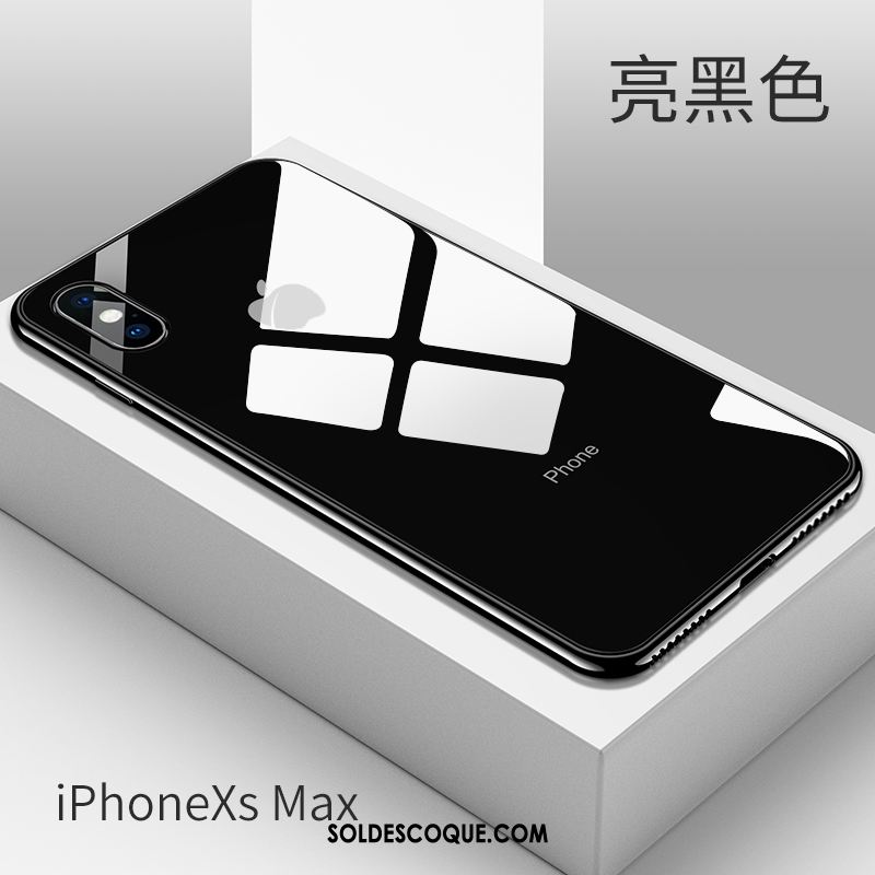 Coque iPhone Xs Max Transparent Très Mince Blanc Nouveau Verre Soldes