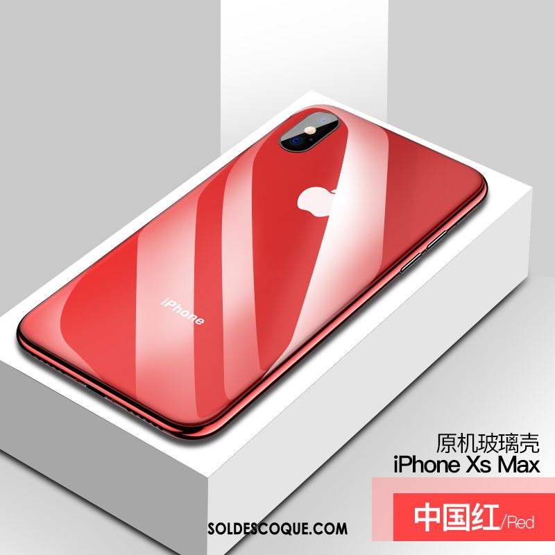 Coque iPhone Xs Max Transparent Verre Très Mince Téléphone Portable Incassable Pas Cher