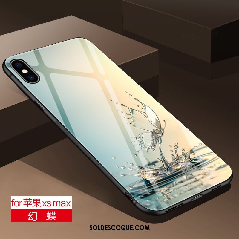 Coque iPhone Xs Max Téléphone Portable Personnalité Tout Compris Verre Silicone France