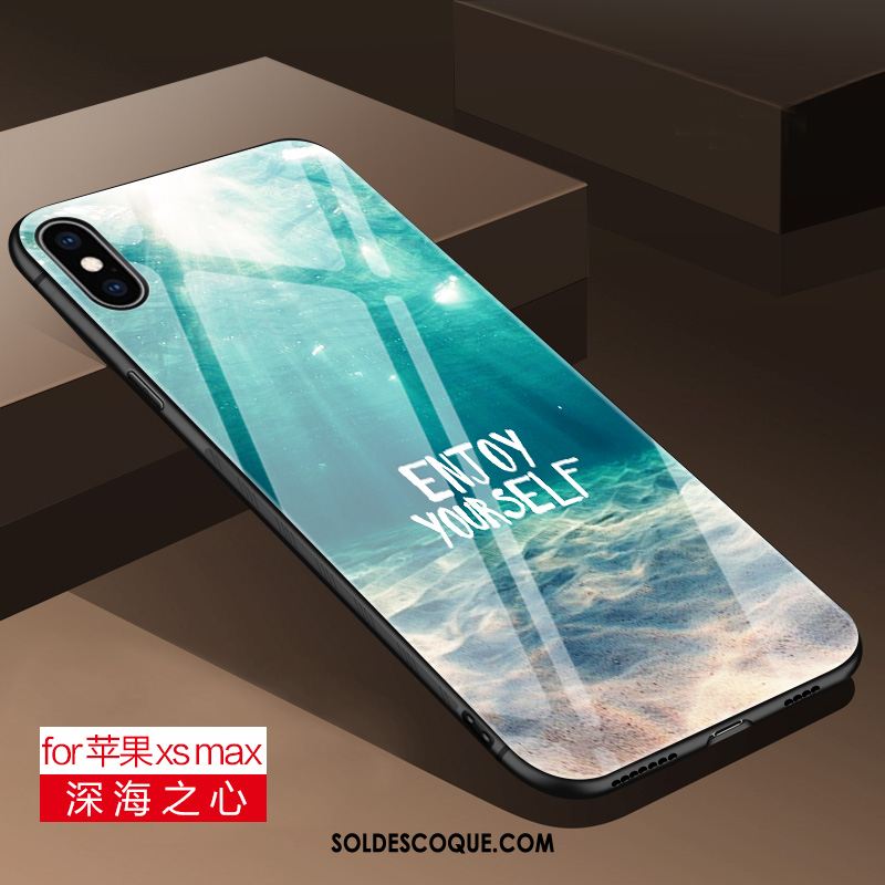 Coque iPhone Xs Max Téléphone Portable Personnalité Tout Compris Verre Silicone France