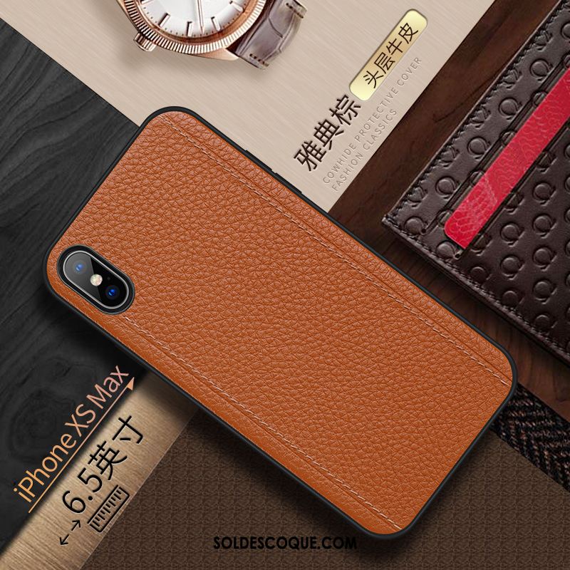 Coque iPhone Xs Max Téléphone Portable Très Mince Tendance Luxe Qualité Pas Cher