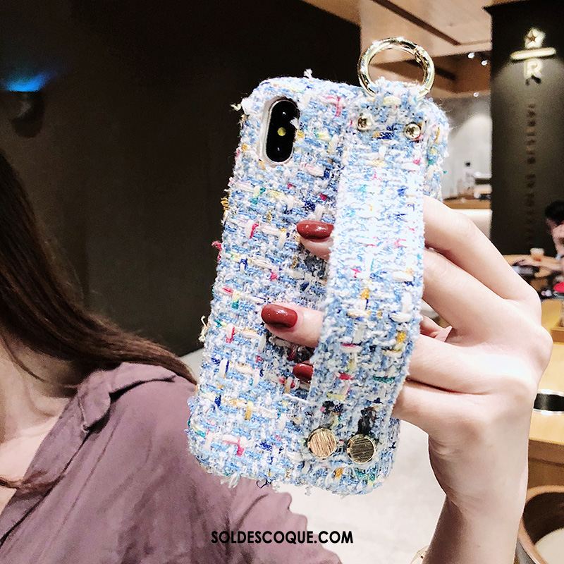 Coque iPhone Xs Max Élégant Bleu Protection Téléphone Portable Charmant En Vente