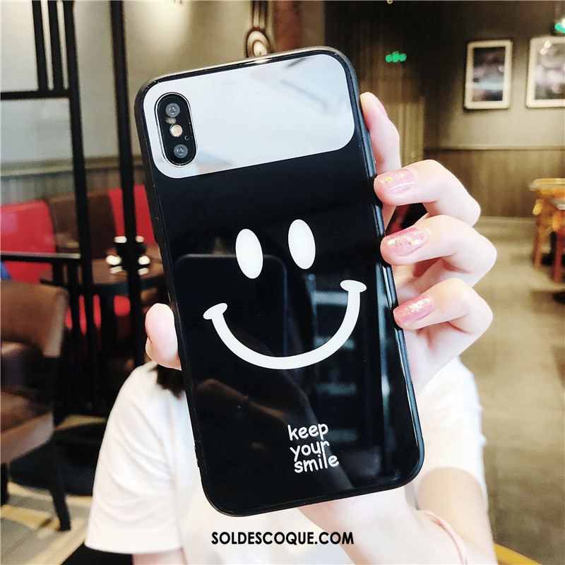 Coque iPhone Xs Max Étui Miroir Marque De Tendance Personnalité Incassable Pas Cher