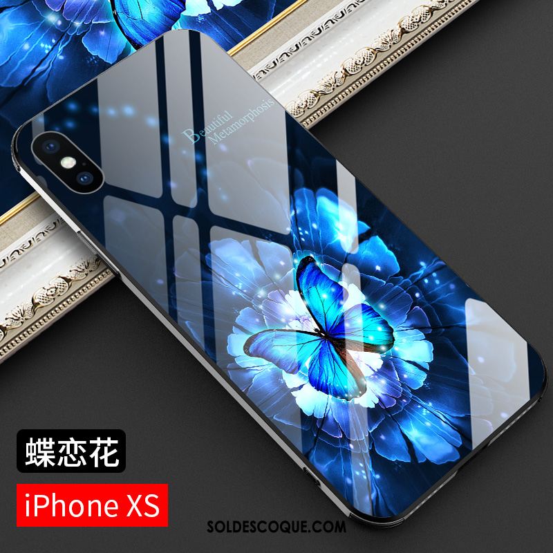 Coque iPhone Xs Mode Luxe Créatif Très Mince Net Rouge Soldes