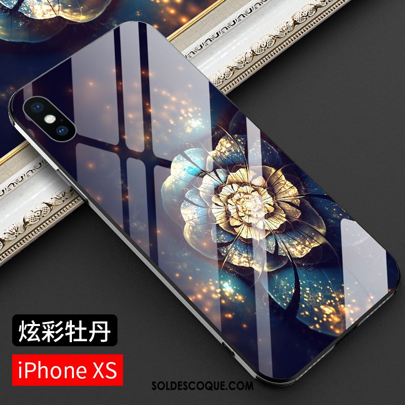 Coque iPhone Xs Mode Luxe Créatif Très Mince Net Rouge Soldes