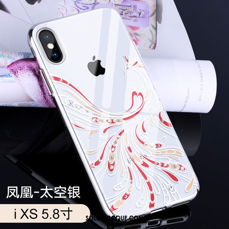 Coque iPhone Xs Nouveau Incassable Amoureux Rouge Transparent France