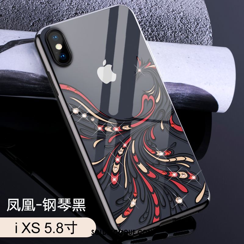 Coque iPhone Xs Nouveau Incassable Amoureux Rouge Transparent France