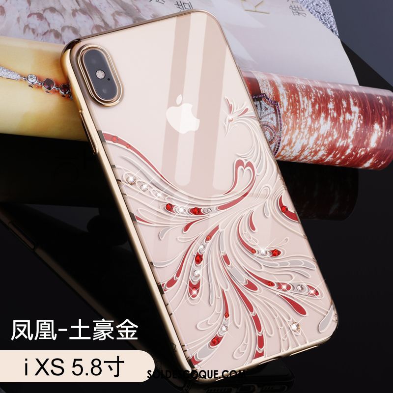 Coque iPhone Xs Nouveau Incassable Amoureux Rouge Transparent France