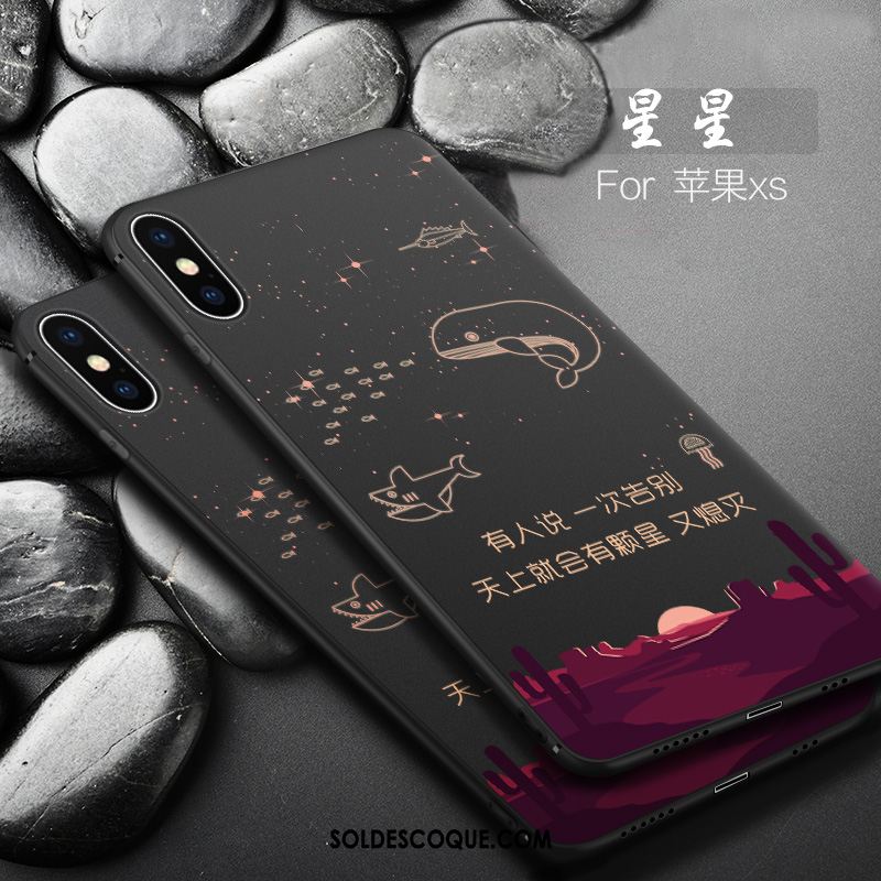 Coque iPhone Xs Nouveau Silicone Dessin Animé Petit Amoureux Housse Soldes