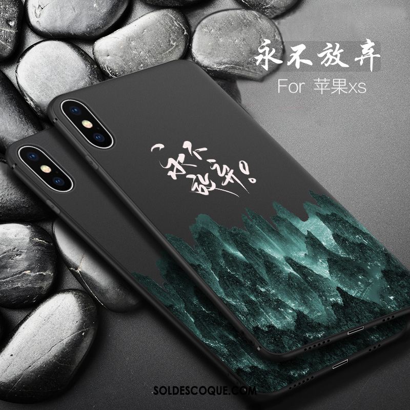 Coque iPhone Xs Nouveau Silicone Dessin Animé Petit Amoureux Housse Soldes