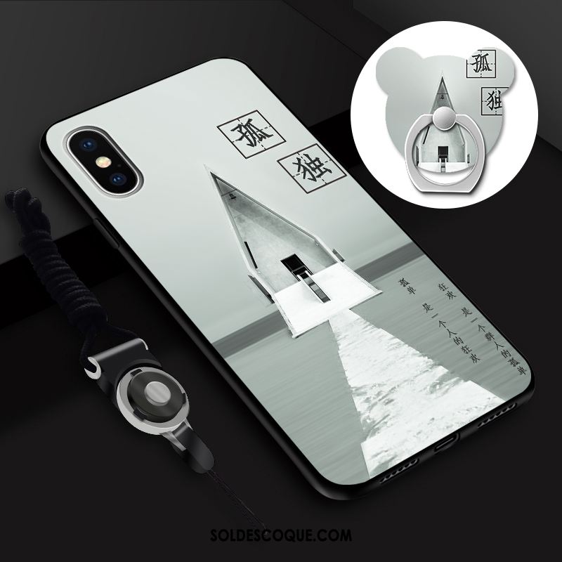 Coque iPhone Xs Personnalité Créatif Dessin Animé Membrane Téléphone Portable Housse Pas Cher
