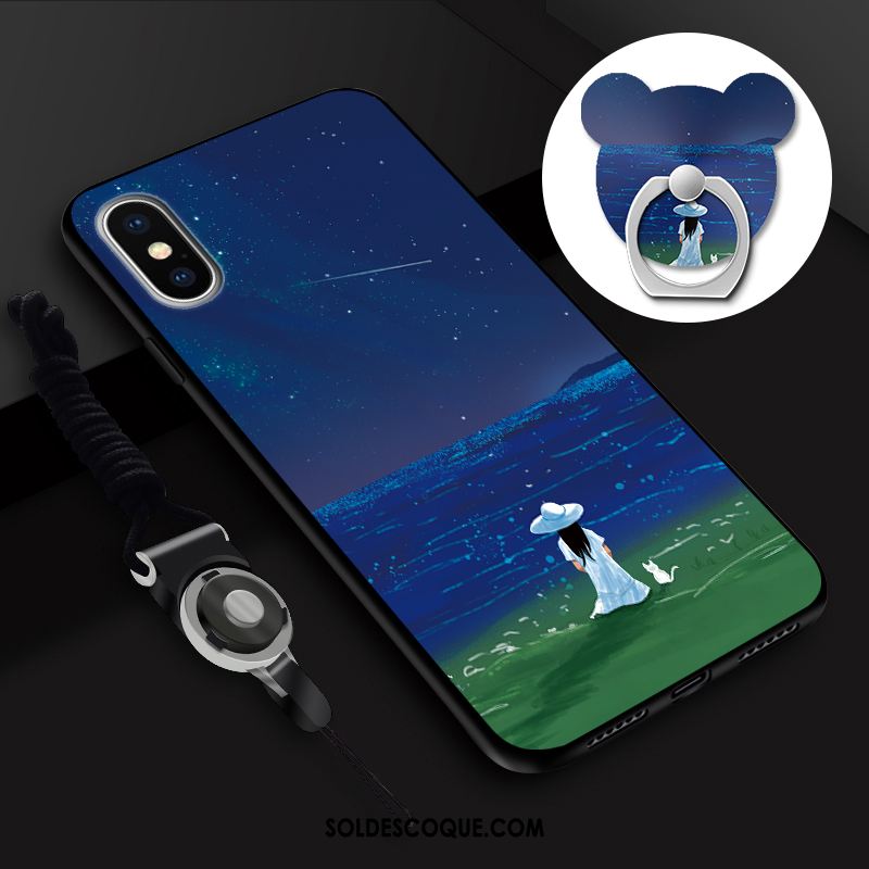 Coque iPhone Xs Personnalité Créatif Dessin Animé Membrane Téléphone Portable Housse Pas Cher