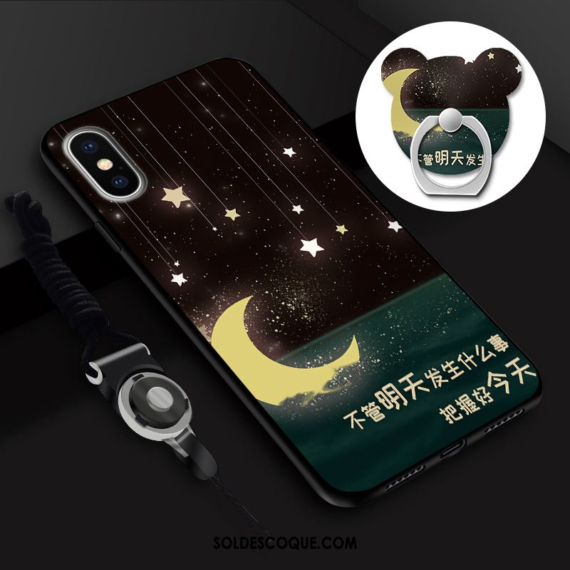 Coque iPhone Xs Personnalité Créatif Dessin Animé Membrane Téléphone Portable Housse Pas Cher