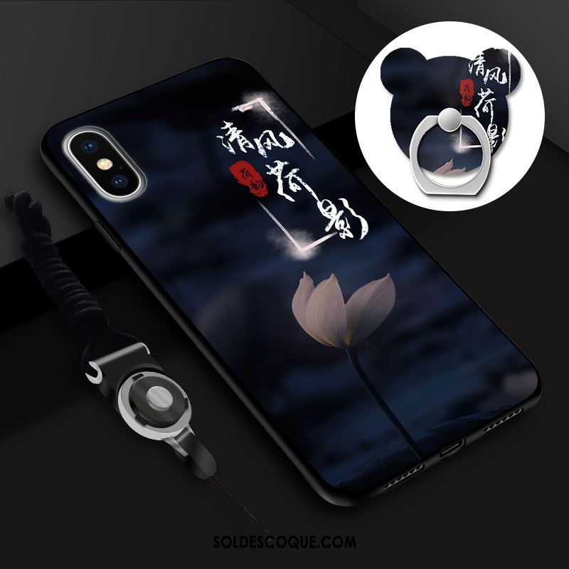 Coque iPhone Xs Personnalité Créatif Dessin Animé Membrane Téléphone Portable Housse Pas Cher