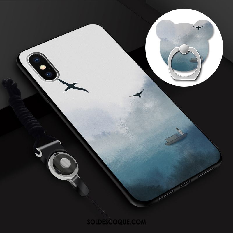 Coque iPhone Xs Personnalité Créatif Dessin Animé Membrane Téléphone Portable Housse Pas Cher