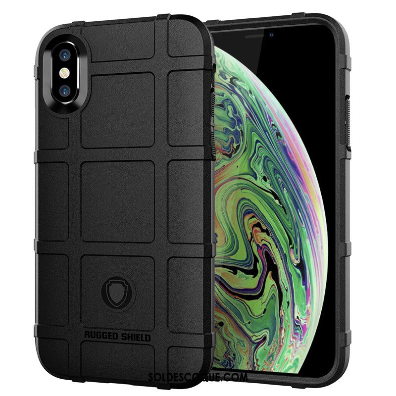 Coque iPhone Xs Protection Noir Téléphone Portable Tout Compris Étui Pas Cher