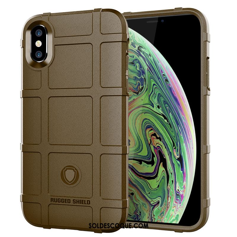 Coque iPhone Xs Protection Noir Téléphone Portable Tout Compris Étui Pas Cher