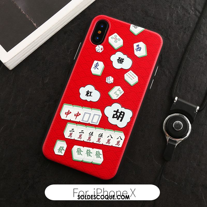 Coque iPhone Xs Richesse Amoureux Créatif Marque De Tendance Téléphone Portable Soldes