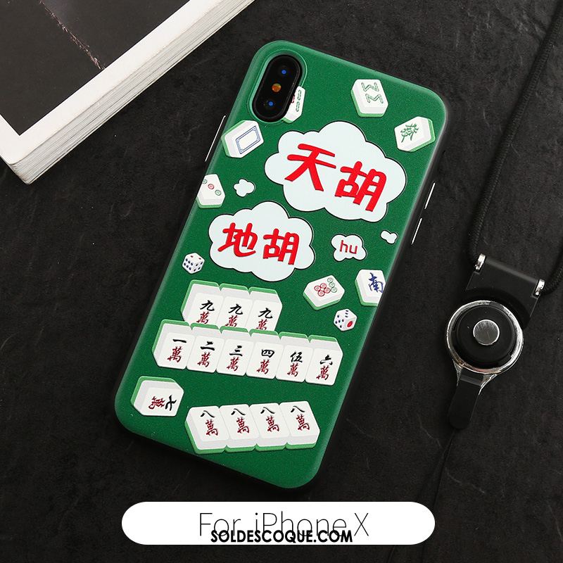 Coque iPhone Xs Richesse Amoureux Créatif Marque De Tendance Téléphone Portable Soldes
