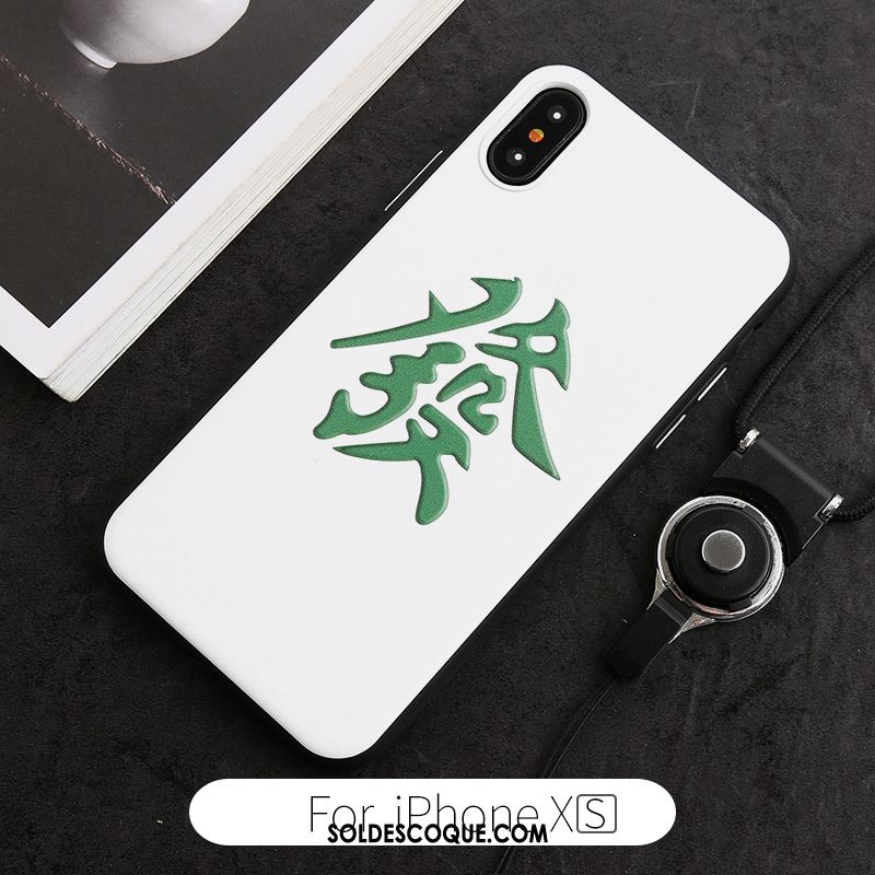 Coque iPhone Xs Richesse Amoureux Créatif Marque De Tendance Téléphone Portable Soldes