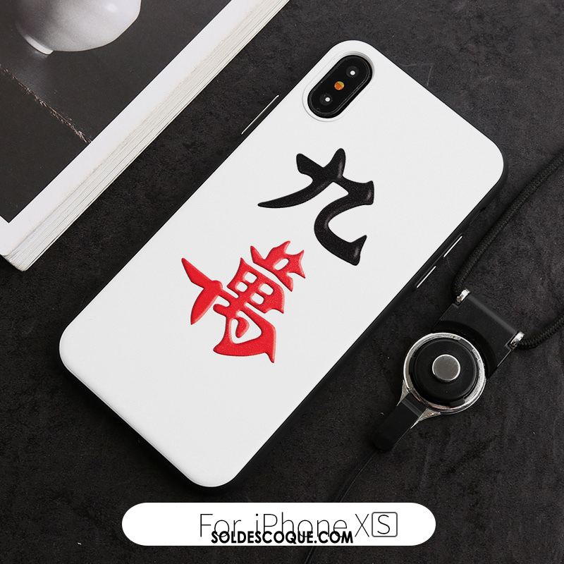 Coque iPhone Xs Richesse Amoureux Créatif Marque De Tendance Téléphone Portable Soldes