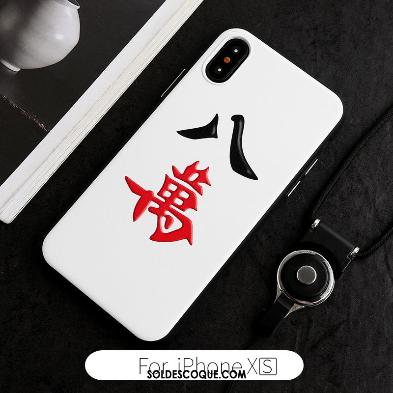 Coque iPhone Xs Richesse Amoureux Créatif Marque De Tendance Téléphone Portable Soldes