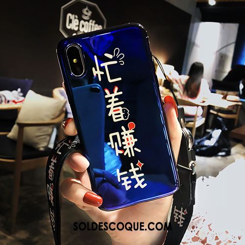 Coque iPhone Xs Silicone Amoureux Protection Téléphone Portable Ornements Suspendus Housse En Ligne