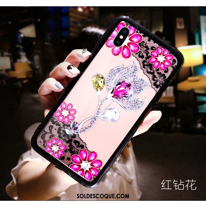 Coque iPhone Xs Tempérer Personnalité Amoureux Protection Étui Soldes