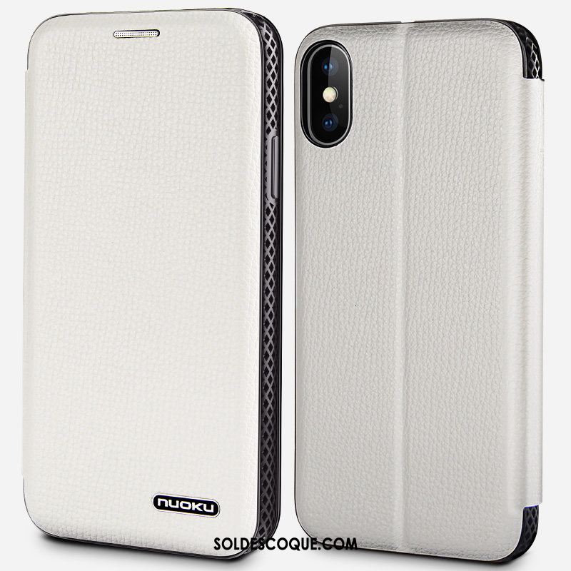 Coque iPhone Xs Étui Nouveau Carte Magnétisme Téléphone Portable Soldes